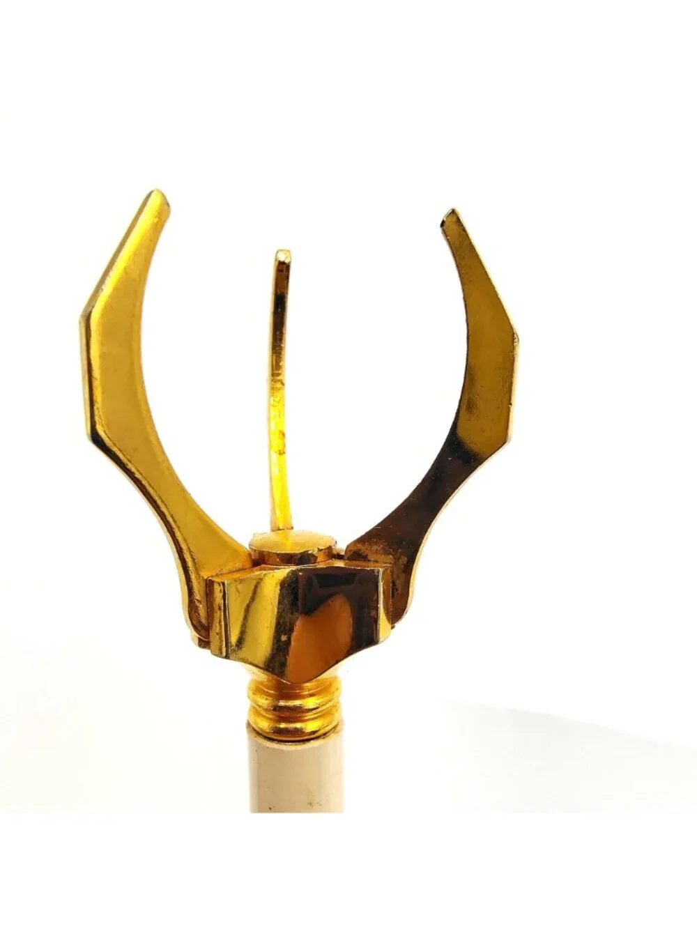 Vintage Mechanical Olive Pickle Server Gold Tone Claw Hors d'Oeuvre Grabber MCM